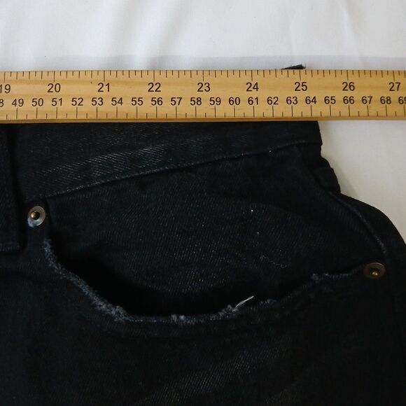 KBB by KAHLANA Women's Mid-Rise 'The Barrel Leg Jean' Black Wash SZ 26 3X NWT - Picture 4 of 9